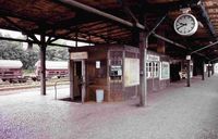 S-Bahnhof Strausberg Stadt, Datum: 16.06.1990, ArchivNr. 23.136